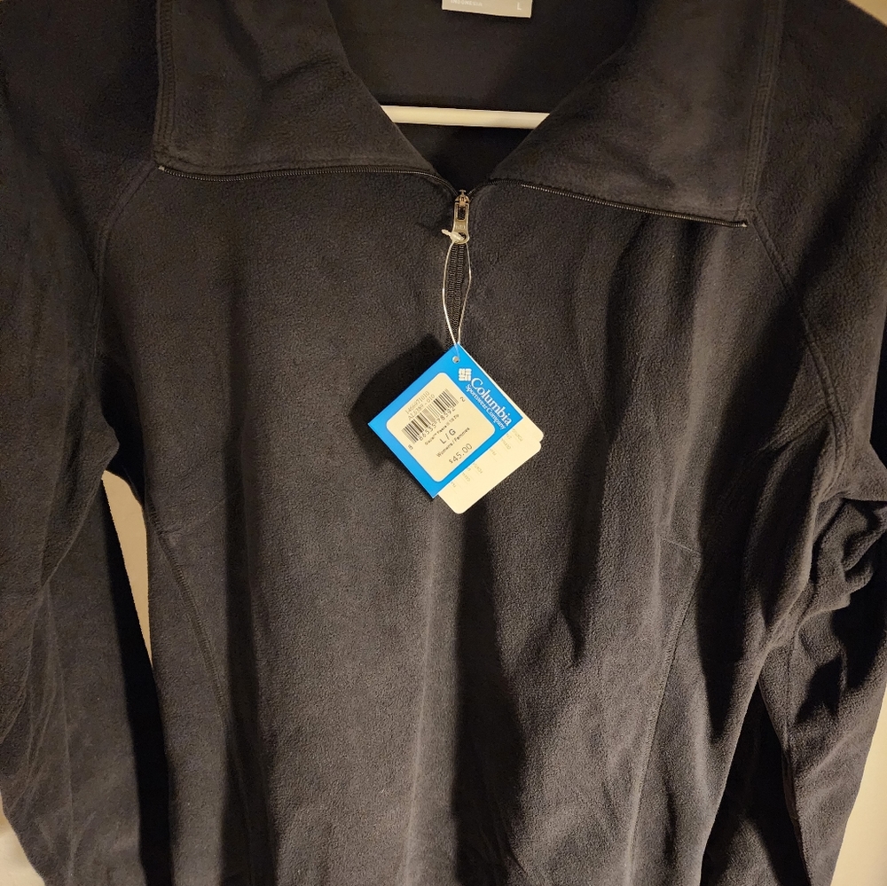 Women's new size L black Columbia brand sweater